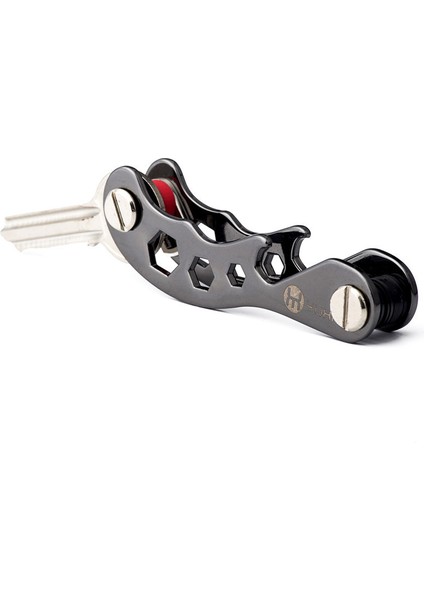 Siyah Stil Alüminyum Metal Edc Anahtar Cüzdanı Erkekler Anahtar Tutucu Akıllı Ev Düzenleyici Yeni Tasarımcı Anahtarlar Organizatör Anahtarlık Şişe Açacağı ile (Yurt Dışından) fiyatları
