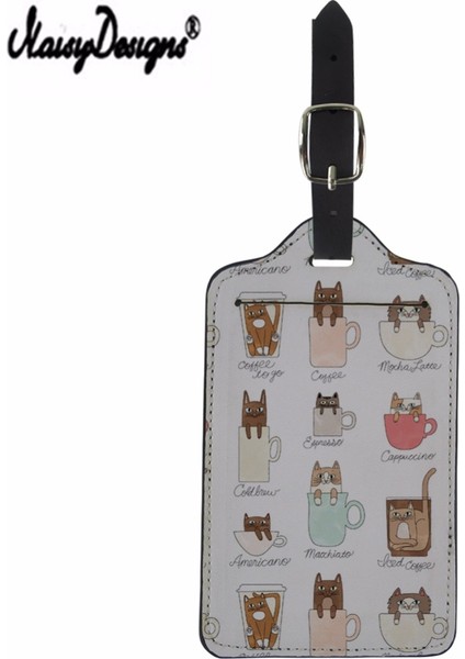 LMXL0505Z24 Stili Gürültülü Tasarımlar Özel Kedi Tasarımı Bagaaj Etiketi Seyahat Kolaylık Etiketi (Yurt Dışından) fiyatları