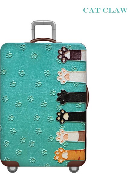 Kedi Pençe Stili L Beden 2021 Su Geçirmez Kalın Seyahat Valizi Koruyucu Kılıf Bavul Kılıfı Aksesuarları 18 Inç Bavul Için Uygundur (Yurt Dışından)