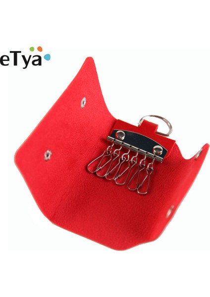 Sarı Stil Etya Moda Kadın Erkek Anahtarlık Cüzdan Yüksek Kaliteli Pu Deri Unisex Anahtar Cüzdanı Organizatör Çanta Anahtarlar Ev Sahibi Cüzdanı (Yurt Dışından)