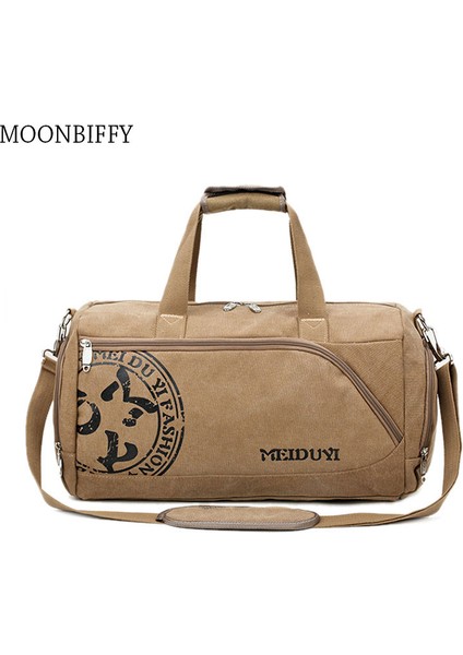 Yeşil Stil Vintage Spor Seyahat Çantaları Erkek Tuval Bagaj El Çantası Büyük Rahat Dayanıklı Baskı Omuz Ayakkabı Paketi Depolama (Yurt Dışından) fiyatları