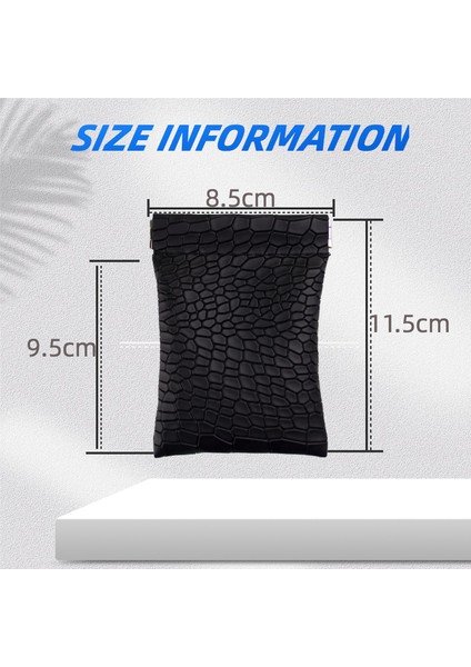 Siyah Stil Yeni Moda Deri Uzun Cep Anahtar Cüzdanı Anahtarlık Bozuk Para Cüzdanı Kadın Erkek Küçük Kısa Para Değişim Anahtarlıklar Çanta Kart Tutucu (Yurt Dışından)