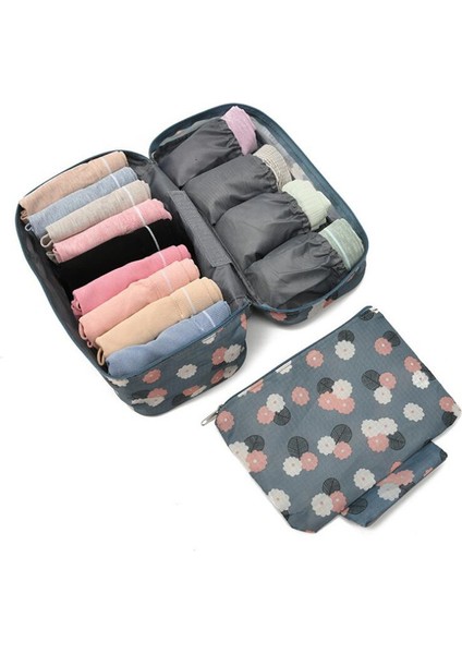 Gri Tarzı 2021 Kadın Sutyen Saklama Çantası Kız Iç Çamaşırı Çantası Sutyen Düzenleyici Çok Fonksiyonlu Seyahat Ambalaj Küpleri Bayan Kişisel Giysi Saklama (Yurt Dışından) fırsatları