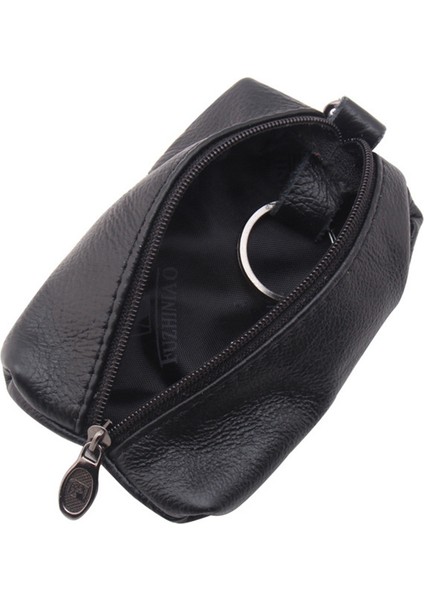 1 ADET-12X9CM Tarzı Anahtar Kılıfı Pu Deri Erkek Kadın Cüzdan Anahtar Tutucu Ev Sahibesi Kapak Fermuar Çantası Anahtarlık Kapak Anahtarlar Organizatör Kart Çantası (Yurt Dışından)