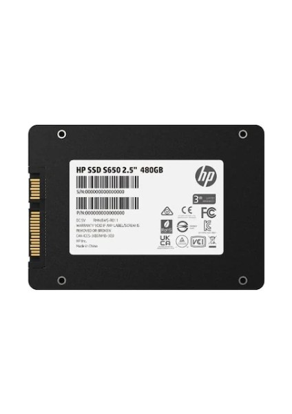 S650 2.5 480GB Sata Iıı 560/490 SSD 345M9AA fiyatları