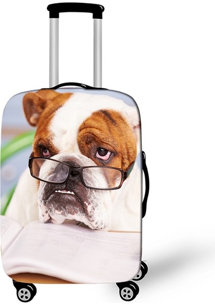 No.5 Tarzı S Beden Yüksek Esneklik Bagaj Koruyucu Kılıf Sevimli Köpek Kedi Hayvan Baskılı Seyahat Aksesuarı Inç Baga Uygun Bagaj Kılıfı (Yurt Dışından)