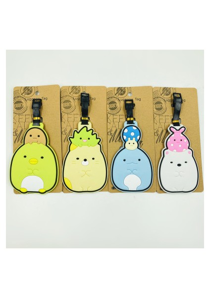Kırmızı Stil Ivyye Sumikko Gurashi Rol Anime Seyahat Aksesuarları Bagaj Etiketi Valiz Kimlik Adres Taşınabilir Etiket Bagaj Etiketleri Hediye Yeni (Yurt Dışından)