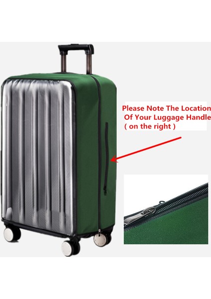 Xxxxl Black Style Pvc Şeffaf Koruyucu Toz Kapağı Valiz Elastik Su Geçirmez Seyahat Bavulu Yağmurluk Çantaları Seyahat Bavul Aksesuarları Ürünü (Yurt Dışından) indirimleri