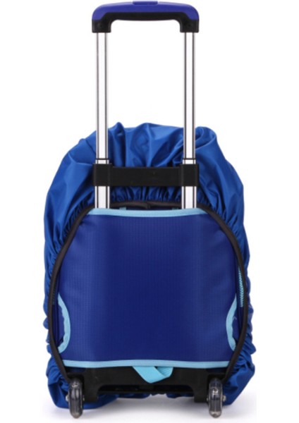 Mavi Stil Çocuk Valiz Kapağı Tekerlekli Okul Çantaları Sırt Çantası Yağmurluk Kılıfı Bagaj Koruyucu Su Geçirmez Okul Çantası Toz Yağmur Geçirmez Kapaklar (Yurt Dışından) indirimleri