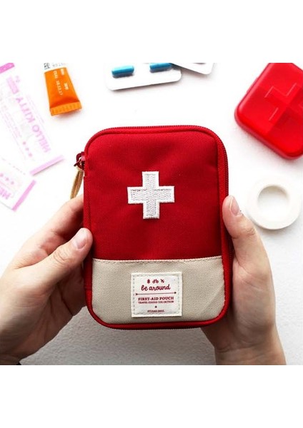 Kırmızı Stil L Beden Taşınabilir Seyahat Ilaç Çantası, Ilaç Çantası, Evde Ilk Yardım Küçük Ilaç Çantası, Acil Ilaç Saklama Çantası (Yurt Dışından)