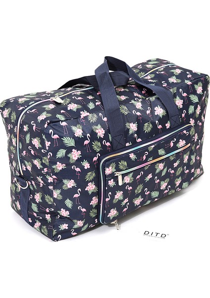 Pembe Fil Stili Yeni Gelenler Günlük Seyahat Çantaları Taşınabilir Katlanabilir Omuz Çantası Tekerlekli Çanta Sac A Main Renkli Büyük Kapasiteli Su Geçirmez Çantalar (Yurt Dışından) indirimleri