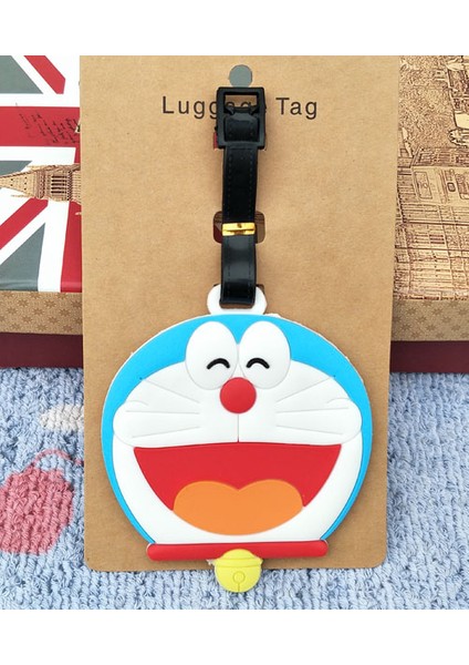 Yeşil Stil Ivyye Doraemon Serisi Anime Seyahat Aksesuarları Bagaj Etiketi Valiz Kimlik Adres Taşınabilir Etiketler Tutucu Bagaj Etiketleri Yeni (Yurt Dışından)