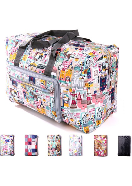 No.22 Tarzı Anawıshare Kadın Seyahat Çantaları Büyük Kapasiteli Katlanabilir Valiz Seyahat El Çantaları Duffle Çanta Naylon Su Geçirmez Depolama Çantası Seyahat Çantası (Yurt Dışından) fiyatları