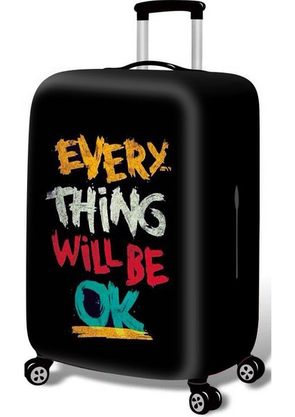 No.15 Tarzı L Beden Sarı Balina Grubu Valiz Koruyucu Kılıf Seyahat Aksesuarı Elastik Valiz Kılıfı Için (Yurt Dışından)