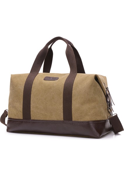 Gri Stil Tuval Çanta Erkek Çanta Rahat Omuzdan Askılı Büyük Kapasiteli Seyahat Çantası Açık Spor Çantası (Yurt Dışından) indirimleri