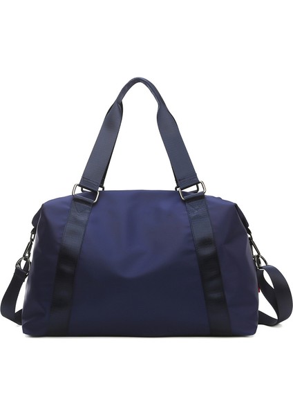 Küçük Mavi Stil Kişiselleştirilmiş Duffel Çanta Nedime Hediye Özel Hafta Sonu Çantası Spor Çantası Kabin Çantası Gelin Hediyesi Seyahat Çantası Su Geçirmez Omuz Çantası (Yurt Dışından)