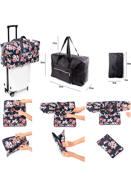 No.22 Tarzı Anawıshare Kadın Seyahat Çantaları Büyük Kapasiteli Katlanabilir Valiz Seyahat El Çantaları Duffle Çanta Naylon Su Geçirmez Depolama Çantası Seyahat Çantası (Yurt Dışından) modelleri