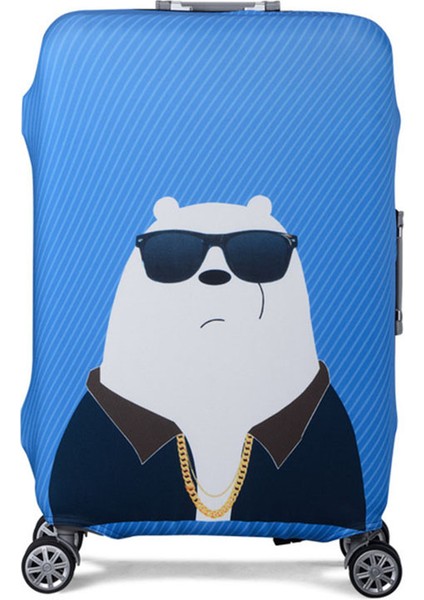 Kara Ayı Stili Xl Beden Bavul Kapağı Seyahat Elastik Kumaş Valiz Toz Kapağı Seyahat Aksesuarları Kılıf Kapağı Çocuk Karikatür Seyahat Kılıfı (Yurt Dışından) fırsatları