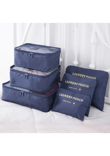 Lacivert Tarzı Seyahat Çantaları Erkek Kadın Oxford Su Geçirmez Bagaj Düzenleyici Paketleme Çantası Seyahat Gereklidir Küp Ayakkabı Giysi Saklama Pouch (Yurt Dışından) modelleri