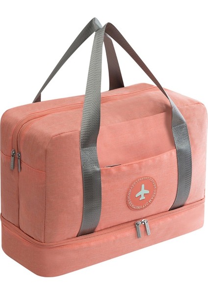 Turuncu Tarzı Erkek Su Geçirmez Seyahat Çantası Naylon Geniş Kapasiteli Çanta Katlanabilir Seyahat Çantaları El Bagajı Paketleme Küpleri Düzenleyici Depolama Çantası #38 (Yurt Dışından)