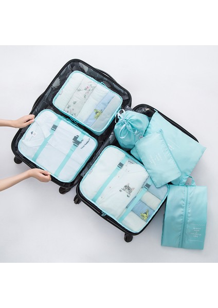 W Stili Erkek Seyahat Çantaları Setleri Su Geçirmez Paket Kübü Taşınabilir Giysi Ayırıcı Kadın Bagaj Aksesuarları Ürün 2019 (Yurt Dışından)