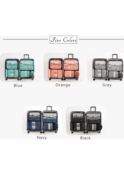 W Stili Erkek Seyahat Çantaları Setleri Su Geçirmez Paket Kübü Taşınabilir Giysi Ayırıcı Kadın Bagaj Aksesuarları Ürün 2019 (Yurt Dışından) modelleri