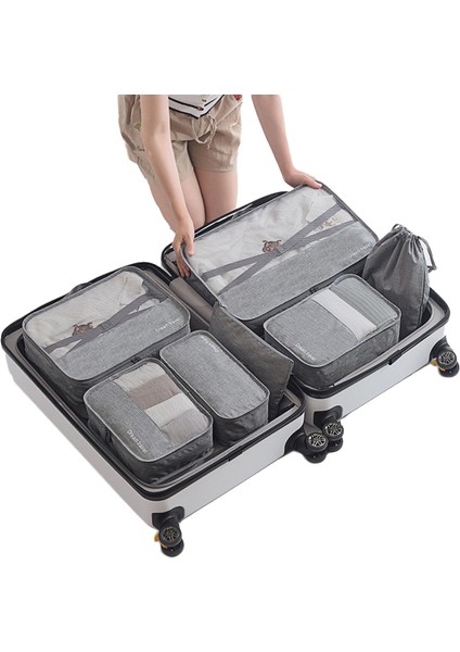 W Stili Erkek Seyahat Çantaları Setleri Su Geçirmez Paket Kübü Taşınabilir Giysi Ayırıcı Kadın Bagaj Aksesuarları Ürün 2019 (Yurt Dışından) indirimleri