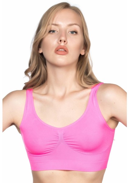 Neon Fuşya Mı Emay 4005 Soft Kalın Askı Büstiyer