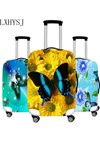 C Bagaj Kapağı Stili L Beden Kelebek Desenli Esneklikli Valiz Koruyucu Kılıf Seyahat Aksesuarları Için Valiz Kılıfı Malet Kılıfı Seyahat Aksesuarları HW583 (Yurt Dışından) modelleri
