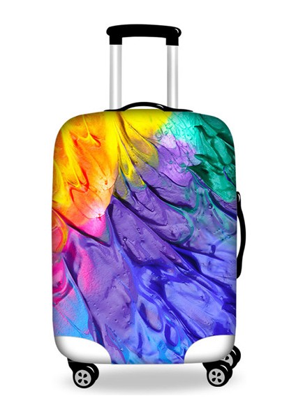 HB0031F26 Stili M Beden Ince Seyahat Valizleri Koruyucu Kılıfı 24 Inç Tekerlekli Çantalara Su Geçirmez Elastik Bavul Toz Yağmurluk Kapakları (Yurt Dışından)