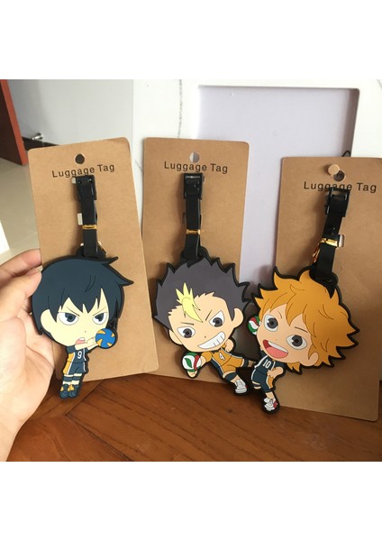 Mavi Stil Haikyu Anime Seyahat Aksesuarları Bagaj Etiketi Valiz Kimlik Adres Taşınabilir Etiketler Tutucu Bagaj Etiketi Hediyeler Yeni (Yurt Dışından) fiyatları