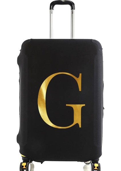 8 Harflig Stili S Beden Bavul Kılıfı Valiz Koruyucu Kapak Mektup Ad Desen Seyahat Aksesuarları Elastik Bagaj Toz Kapağı Bavul Uygula (Yurt Dışından)