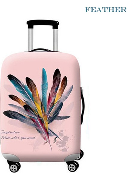 Tüy Stili M Beden 2021 Su Geçirmez Kalın Seyahat Valizi Koruyucu Kılıf Bavul Kılıfı Aksesuarları 18 Inç Bavul Için Uygundur (Yurt Dışından)