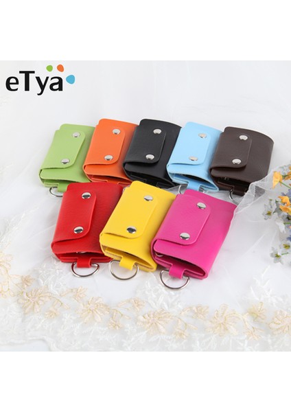 Mavi Stil Etya Deri Anahtarlık Erkek Kadın Anahtar Tutucu Organizer Kılıf Araba Anahtar Çantası Cüzdan Ev Sahibi Anahtarlık Moda Mini Anahtar Çantaları (Yurt Dışından)