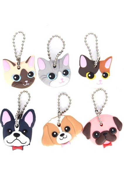 B Tarzı Karikatür Köpek Anahtarlık Kılıfı Kılıf Silikon Koruyucu Anahtar Cüzdan Karikatür Kedi Kauçuk Tutucu Anahtar Kolye Ceket (Yurt Dışından) fiyatları