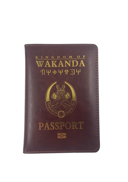 No.5 Tarzı Wakanda Pasaport Tutucu Seyahat Aksesuarları Kadın Fonksiyon Pu Deri Kapak Depolama Organizatörü Iş Kredi Kimlik Kartı Cüzdanı Case (Yurt Dışından)