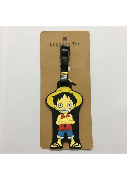 T Stili Sıcak Karikatür Baga Etiketleri Bagaj Isim Etiketleri Bir Parça Luffy Seyahat Bavulu Pvc Etiket Tutucu Yaratıcı Hediye Seyahat Aksesuarları (Yurt Dışından)