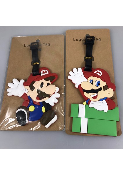 C Stili Pvc Bagaj Etiketleri Oyunlar Süper Mario Valiz Isim Etiketleri Sevimli Sevimli Karikatür Erkek Kadın Seyahat Aksesuarları (Yurt Dışından) modelleri