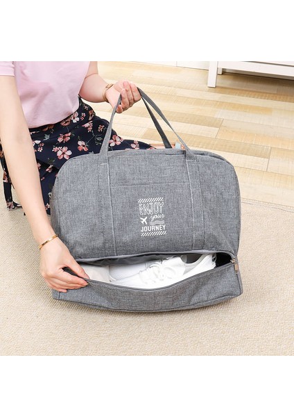 B Gri Tarzı Suya Dayanıklı Seyahat Spor Çantaları Erkekler Hafta Sonu El Çantası Büyük Kapasiteli Kıyafetler Çorap Şortlar Tote Organizer Valiz Bagaj Aksesuarları (Yurt Dışından) modelleri