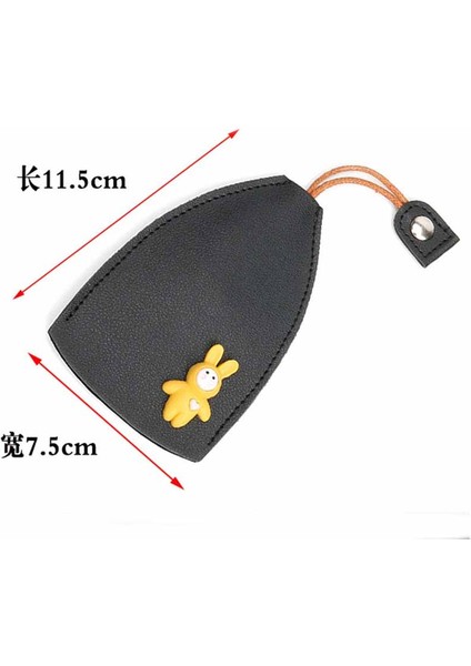No.6 Tarzı Sevimli Tavşan Kadın Kızlar Çek Tipi Anahtar Çantası Pu Deri Anahtar Cüzdanı Ev Sahipleri Araba Anahtar Tutucu Kılıfı Yeni Deri Anahtarlık Poshçu (Yurt Dışından)