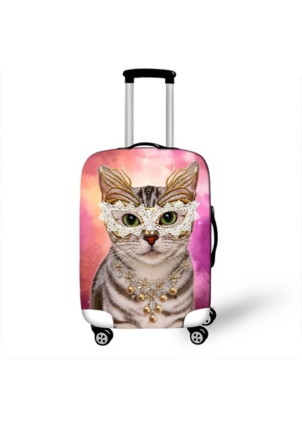 XTMJM01 Stili Xl Beden Ev Kedisi Bavul Koruyucu Örtüsü Su Geçirmez Valiz Kılıfı Kadınlar 3D Baskı Seyahat Aksesuarları Toz Yağmurluk Bavul Koruyucu Örtü -Amac: (Yurt Dışından) modelleri