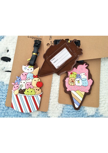 Grafik Stiline Bakın Ivyye Sumikko Gurashi Anime Seyahat Aksesuarları Bagaj Etiketi Valiz Kimlik Adres Taşınabilir Etiketler Tutucu Bagaj Etiketleri Yeni (Yurt Dışından)