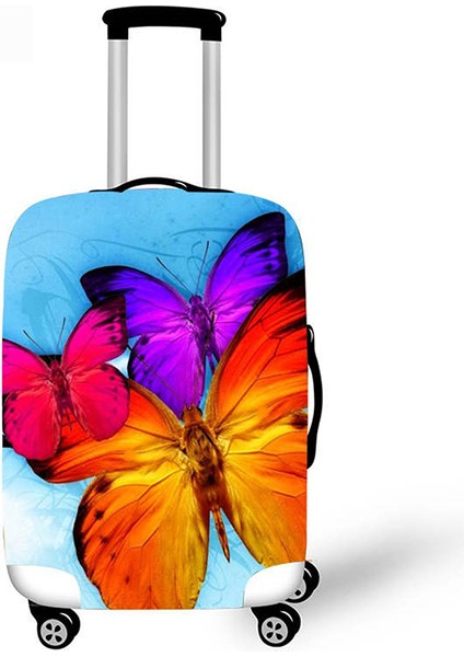 09 Bagaj Kapağı Stili M Beden Kelebek Desenli Valiz Kılıfı Kalın Valiz Koruyucu Kılıflar Elastik Valiz Kılıfı Valiz Koruyucu Kılıflar (Yurt Dışından) fırsatları