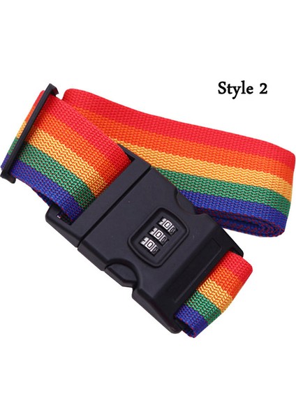 Şifre Kilidi Stili Seyahat Bavul Emniyet Kablosu Bagaj Kilitli Kemer (Yurt Dışından)