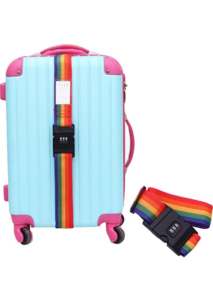 Şifre Kilidi Stili Seyahat Bavul Emniyet Kablosu Bagaj Kilitli Kemer (Yurt Dışından) fiyatları