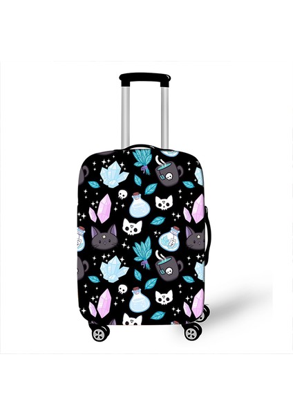PXTDACHSHUND08 Stili S Beden Sevimli Köpek Kedi Baskılı Valiz Kapağı Seyahat Aksesuarları Toz Geçirmez Bagaj Kapak Elastik Bavul Trolley Kılıfı (Yurt Dışından) fırsatları