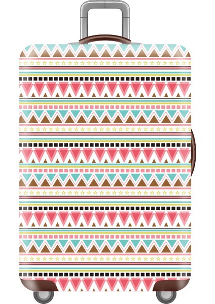 07 Bagaj Kapağı Stili S Beden Esneklik Seyahat Bavul Kılıfı Çiçek Desenli Bavul Koruyucu Kapak Kalınlaştırılmış Valiz Kılıfı Seyahat Aksesuarları (Yurt Dışından)