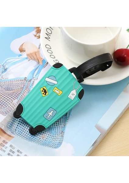 Gök Mavisi Tarzı Yaratıcı Biniş Kartı Bavul Çizgi Film Bagaj Etiketi Tasarımı Kimlik Tanımlayıcı Etiket Adres Tutucu Seyahat Aksesuarları (Yurt Dışından)