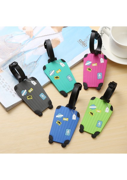 Gök Mavisi Tarzı Yaratıcı Biniş Kartı Bavul Çizgi Film Bagaj Etiketi Tasarımı Kimlik Tanımlayıcı Etiket Adres Tutucu Seyahat Aksesuarları (Yurt Dışından) fiyatları