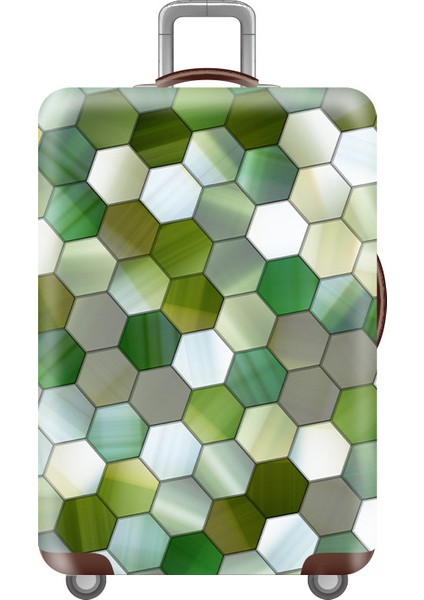 10 Bagaj Kapağı Stili S Beden Esneklik Seyahat Bavul Kılıfı Çiçek Desenli Bavul Koruyucu Kapak Kalınlaştırılmış Valiz Kılıfı Seyahat Aksesuarları (Yurt Dışından)